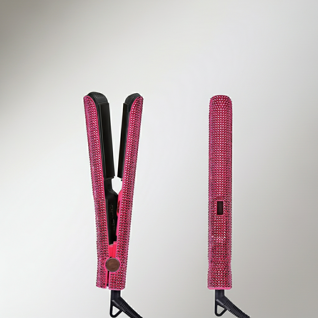 Bling glitter hair straightener