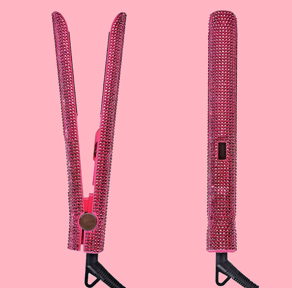 Bling glitter hair straightener